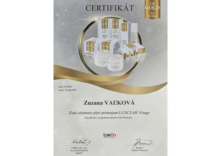 Zuzka - Beautymo - Kozmetický a nechtový salón Bratislava - Certifikát Kozmetika 02