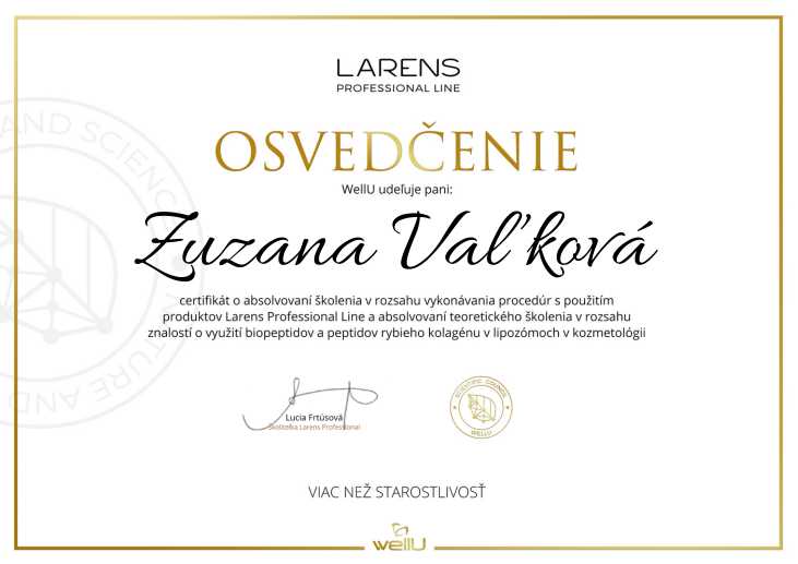 Zuzka - Beautymo - Kozmetický a nechtový salón Bratislava - Certifikát Kozmetika 04
