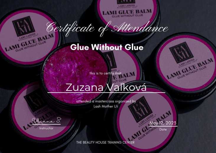 Zuzka - Beautymo - Kozmetický a nechtový salón Bratislava - Certifikát Lashlifting 01